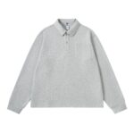 GREY COLLAR  PLAIN LONGSLEEVE