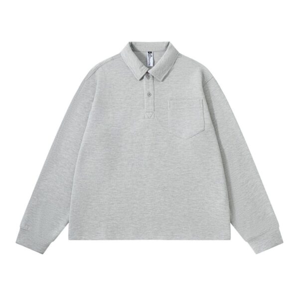 GREY COLLAR  PLAIN LONGSLEEVE