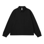 BLACk COLLAR  PLAIN LONGSLEEVE