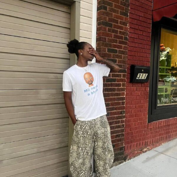 Jaded London Leopard Baggy Jean