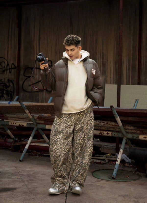 Jaded London Leopard Baggy Jean