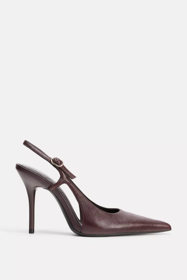 LEATHER HIGH - HEEL SHOES