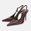 LEATHER HIGH - HEEL SHOES