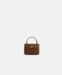 RIGID LEATHER HAND BAG