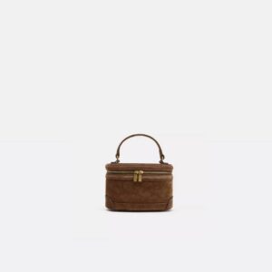 RIGID LEATHER HAND BAG