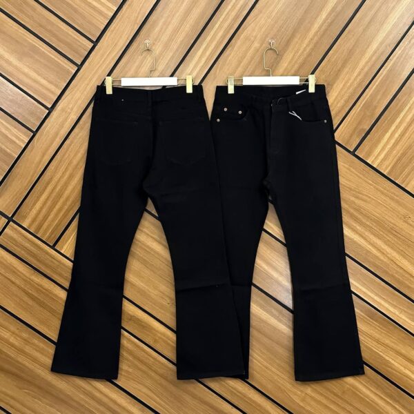 PLAIN DENIM FLARE JEANS
