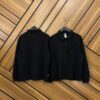 BLACk COLLAR  PLAIN LONGSLEEVE