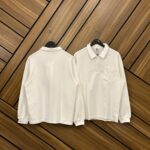 WHITE COLLAR  PLAIN LONGSLEEVE