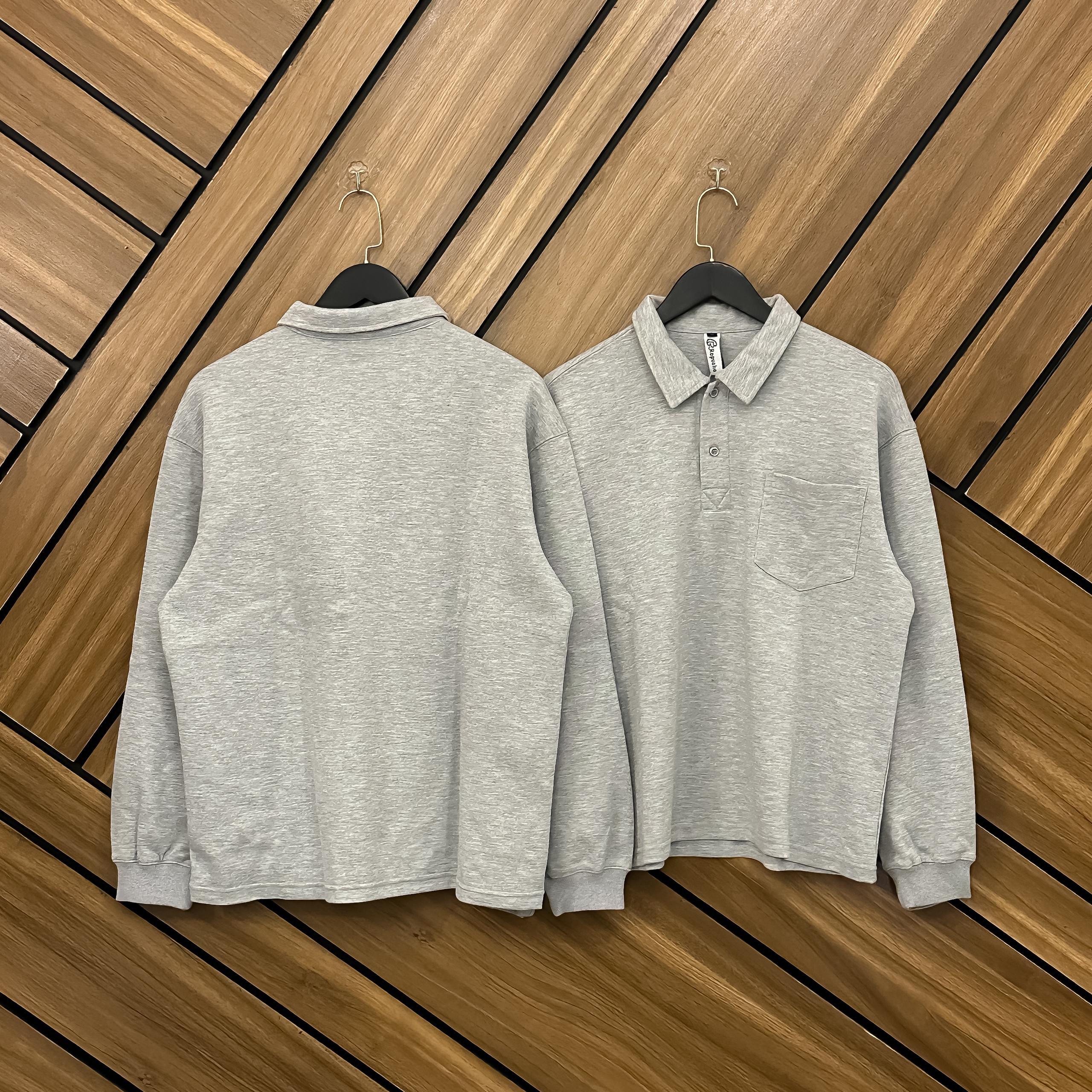 GREY COLLAR  PLAIN LONGSLEEVE