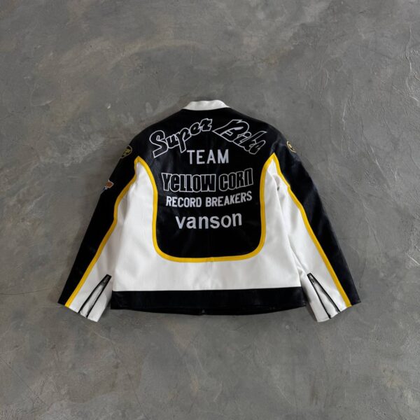 5814676388215197175 Vanson Leathers x Yellow Corn Motorcycle Racer Jacket