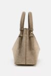 MINI BUCKET TOTE BAG WITH TOPSTITCHING 