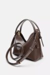 MINI BUCKET TOTE BAG WITH TOPSTITCHING