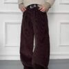 Wide-Leg Corduroy Pants