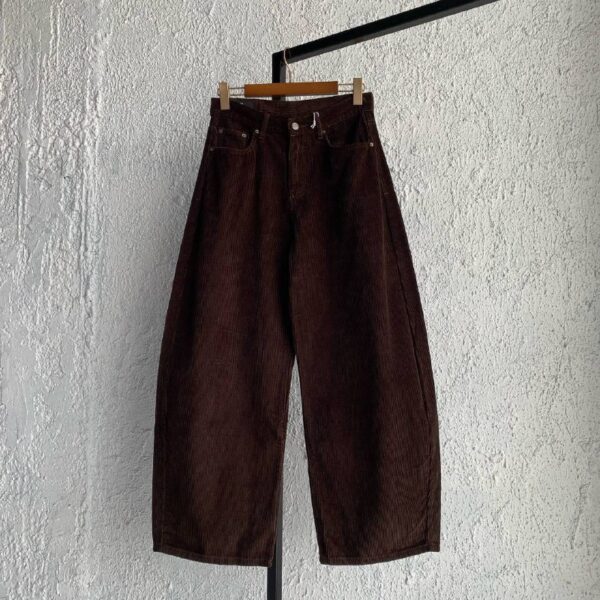 Wide-Leg Corduroy Pants