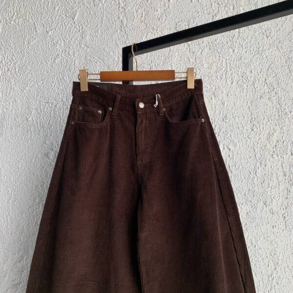 Wide-Leg Corduroy Pants