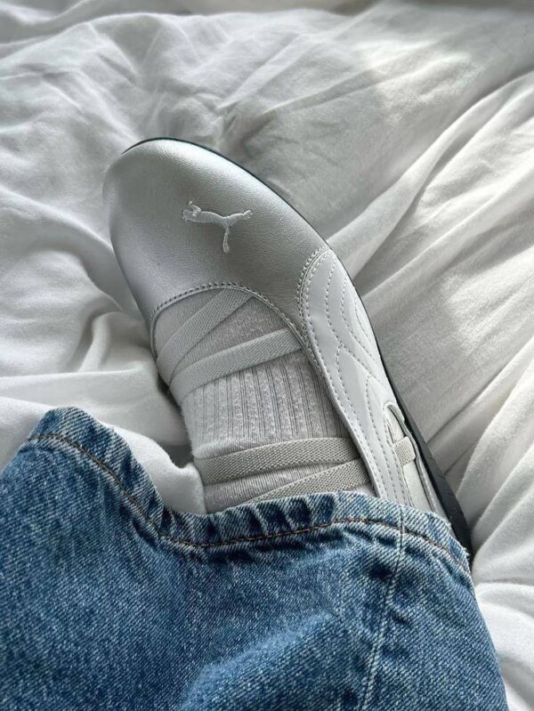 5847940751008927282 PUMA SPEEDCAT BALLET METALLIC SILVER