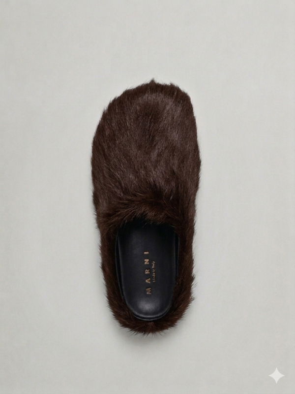 MARNI FUR MULES 