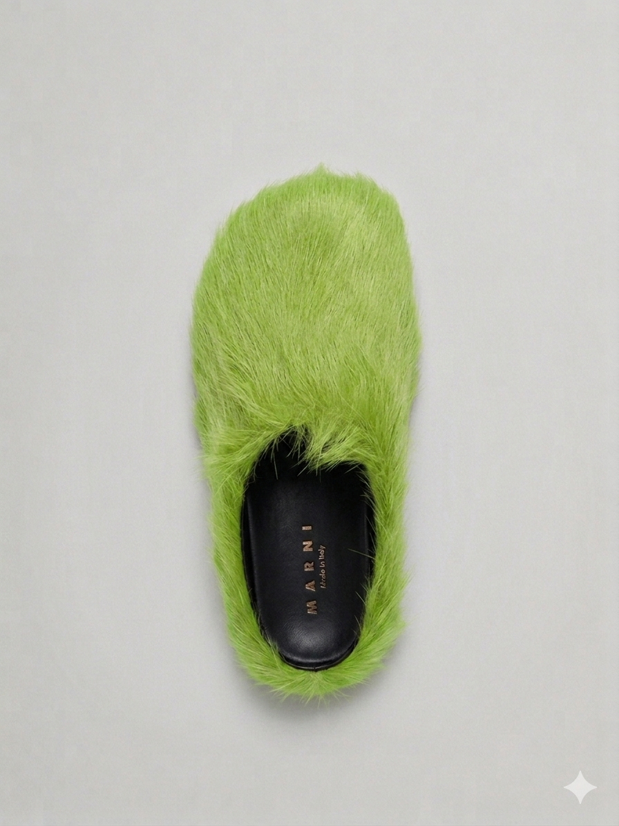 MARNI FUR MULES 
