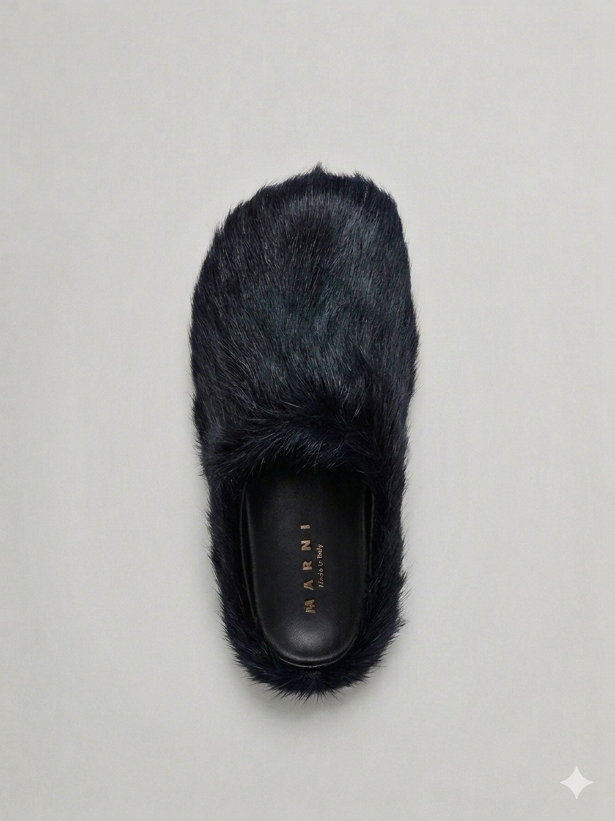 MARNI FUR MULES 