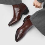 THE HEELED LEATHER LINED ANKLE BOOT