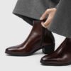 THE HEELED LEATHER LINED ANKLE BOOT