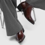 THE HEELED LEATHER LINED ANKLE BOOT