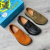 photo_6050863391510826618_y SPLIT CURVED TOE SUEDE LOAFER