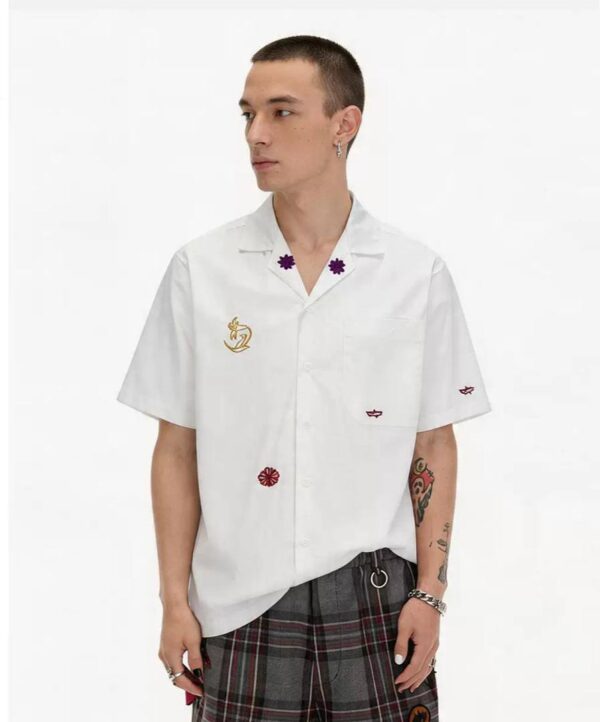EMBROIDERY RETRO SHIRT