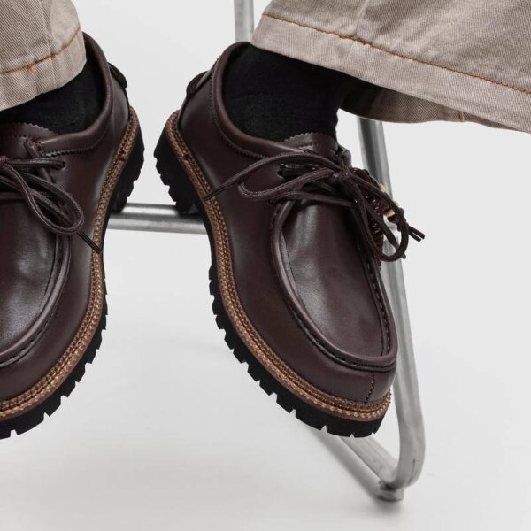 PARABOOT DIME LEATHER BOAT SHOES