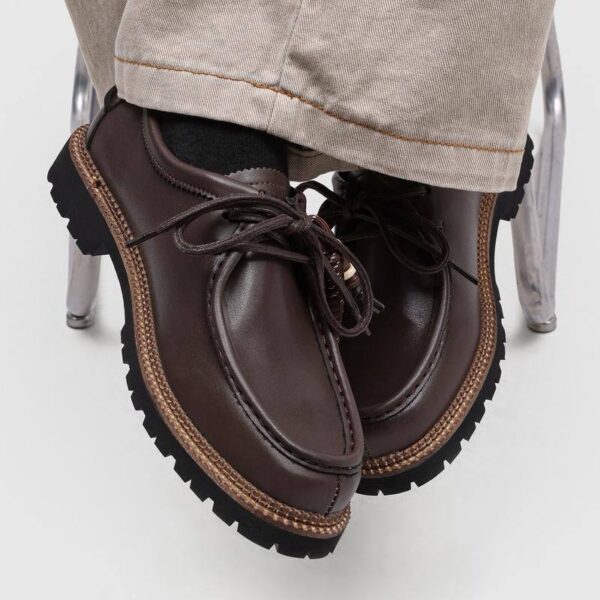 PARABOOT DIME LEATHER BOAT SHOES