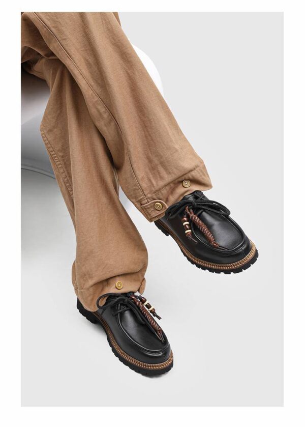 PARABOOT DIME LEATHER BOAT SHOES