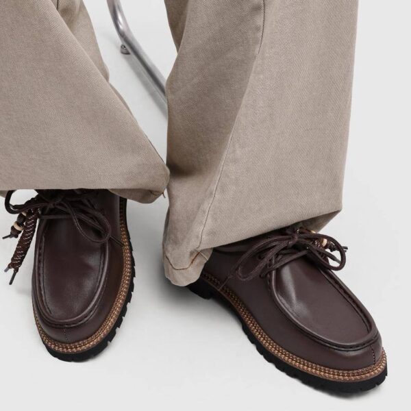 PARABOOT DIME LEATHER BOAT SHOES