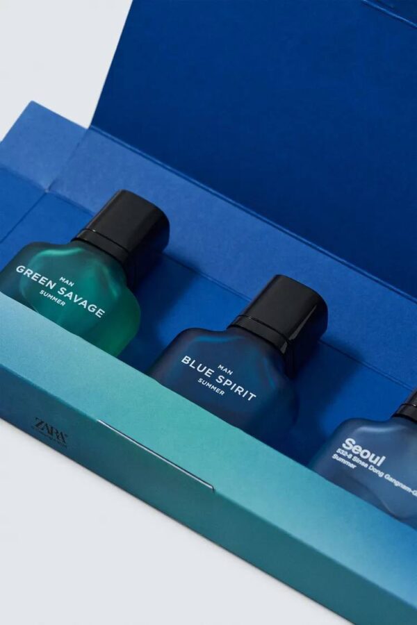 ZARA 30ML 3 in 1 pack SET Green savage, Blue spirit, Seoul