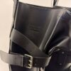 balenciaga black venom buckle boot