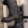 balenciaga black venom buckle boot
