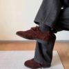 RETRO 21 Calf Suede Brogue Sneaker